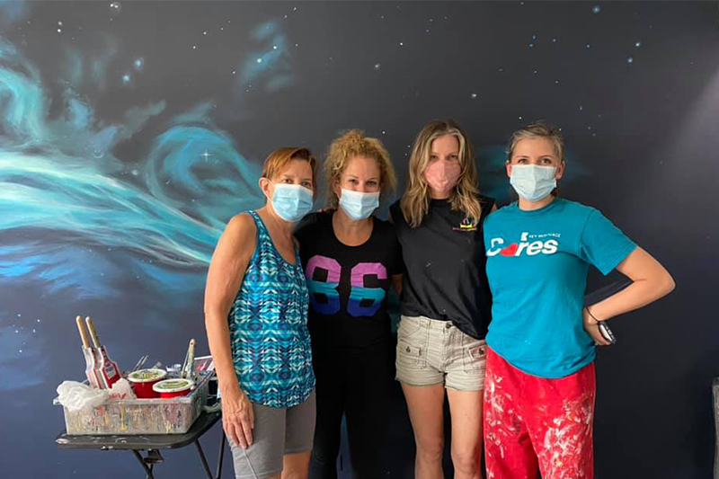 We helped paint and build a dream room for a local teen with cancer through Special Spaces of Illinois.